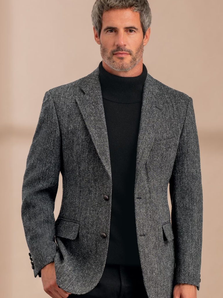 100% Wool Vintage Harris Tweed Sport Coat Blazer